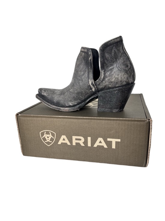 Ariat Shoes - With Box Ariat Women’s Western Boots - naturally distressed black booties size 8